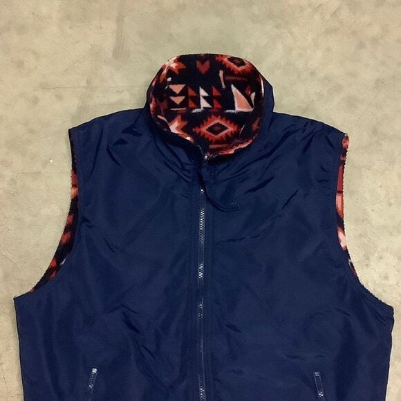 EUC Vintage Sierra Sport Reversible Vest Fleece Lined Full Zip - Picture 3 of 11